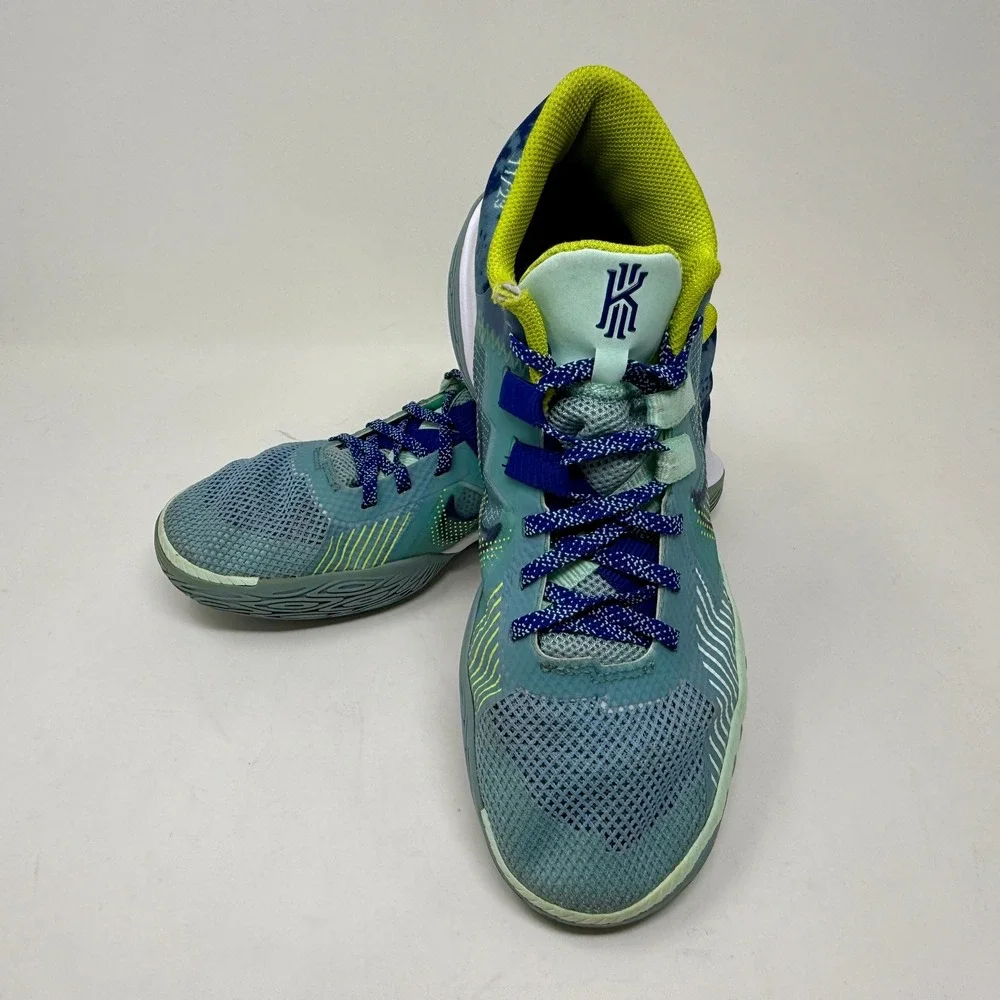 Nike Kyrie Flytrap 4 Mens Sz 8 - 8 1/2 Basketball Shoes Blue Green CT1972-400